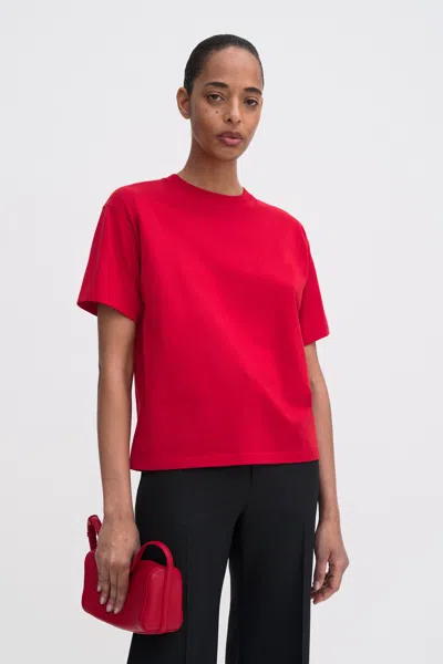 Filippa K Loose Fit Tee In Red