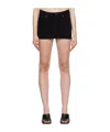 Filippa K Black Low-rise Denim Miniskirt In Black