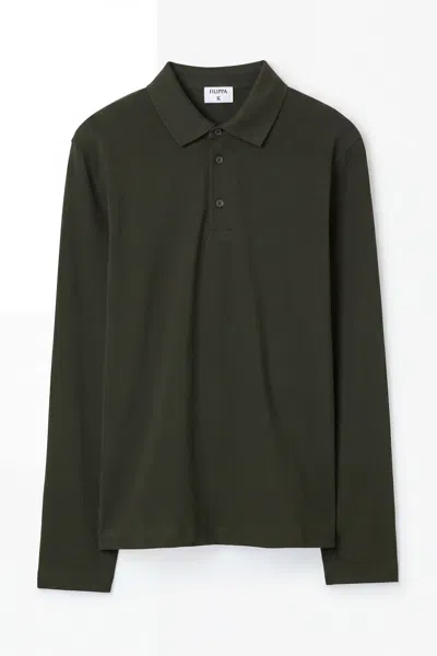 Filippa K Luke Stretch Polo Shirt In Green