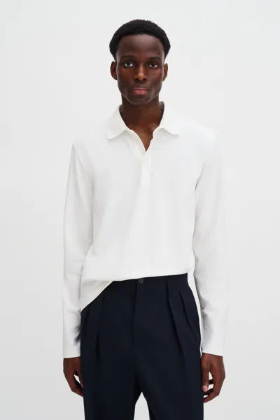 Filippa K Luke Stretch Polo Shirt In White