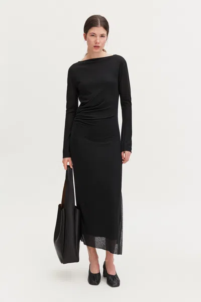 Filippa K - Lyocell Cashmere Dress - Dame - Black - Xs - Slim Fit