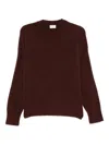 Filippa K Crew-neck Sweater In Burgundy