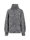 Filippa K Mélange Alpaca Sweater - Black And White In Black