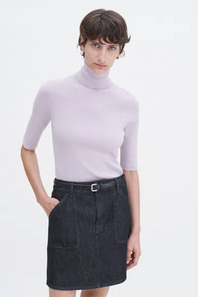 Filippa K Merino Elbow Sleeve Top In Gray