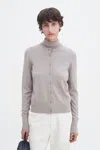Filippa K Merino Short Cardigan In Grey