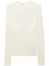 Filippa K Patch-pocket Mesh T-shirt In White