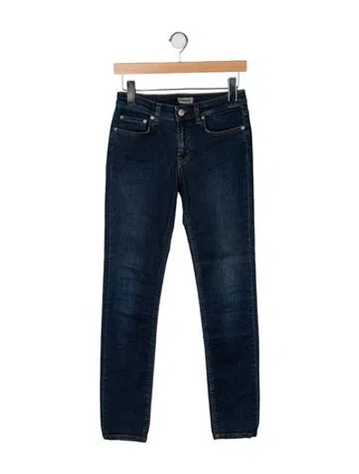 Pre-owned Filippa K Mid-rise Skinny Leg Jeans In Blue