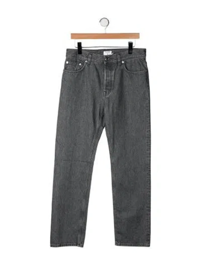 Pre-owned Filippa K Mid-rise Straight Leg Jeans W/ Tags In Grey