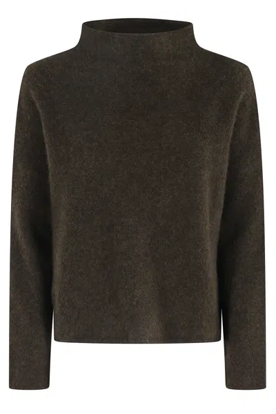Filippa K Mika Yak Funnelneck Sweater In Black