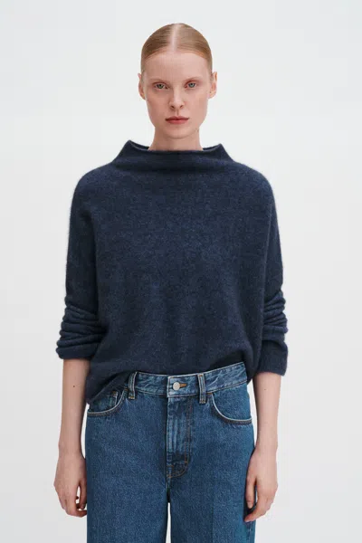Filippa K Mika Yak Funnelneck Sweater In Blue
