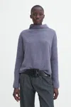 Filippa K Mika Yak Funnelneck Sweater In Blue