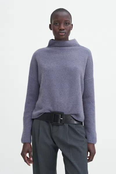Filippa K Mika Yak Funnelneck Sweater In Blue