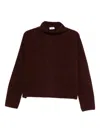 Filippa K Mika Yak Funnelneck Sweater In Burgundy