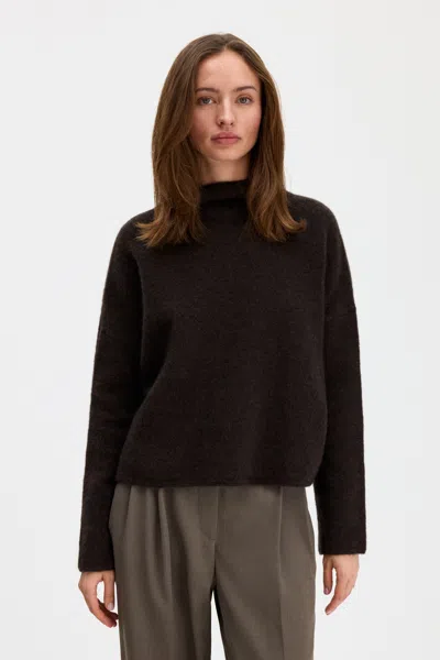 Filippa K Mika Yak Funnelneck Sweater In Golden Brown