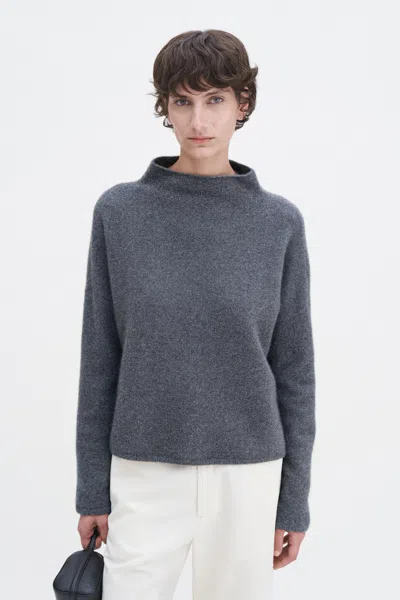 Filippa K Mika Yak Funnelneck Sweater In Gray