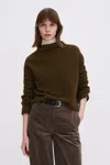 Filippa K Mika Yak Funnelneck Sweater In Green