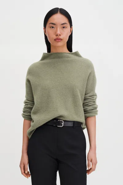 Filippa K Mika Yak Funnelneck Sweater In Green