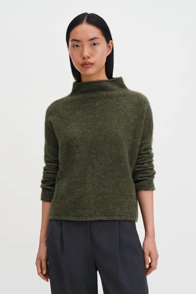Filippa K Mika Yak Funnelneck Sweater In Green
