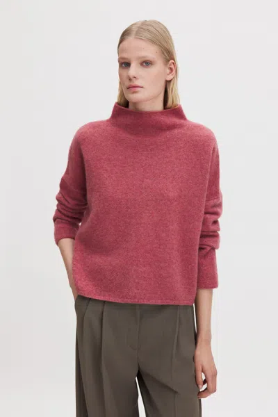 Filippa K Mika Yak Funnelneck Sweater In Soft Raspberry
