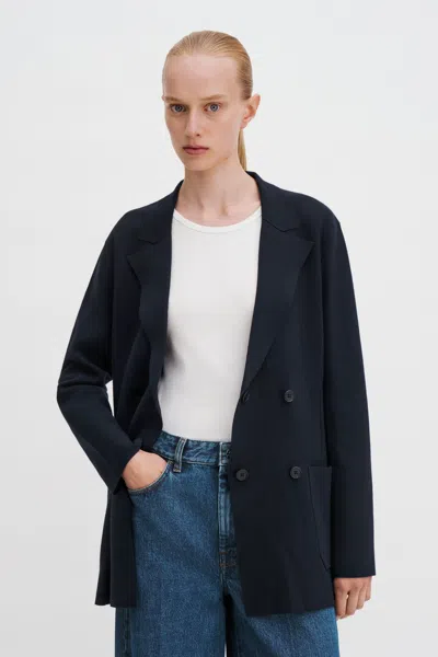 Filippa K Milano Knit Blazer In Blue