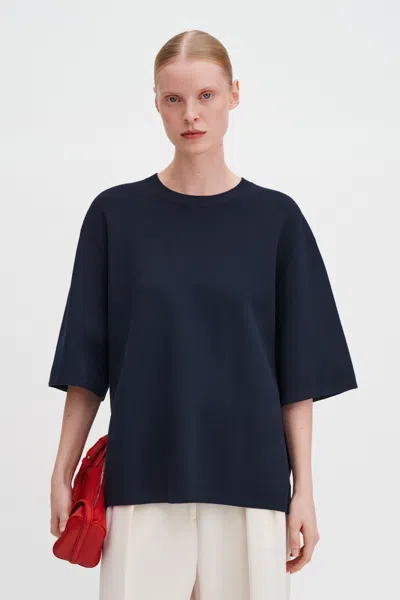Filippa K Milano Knit T-shirt In Blue