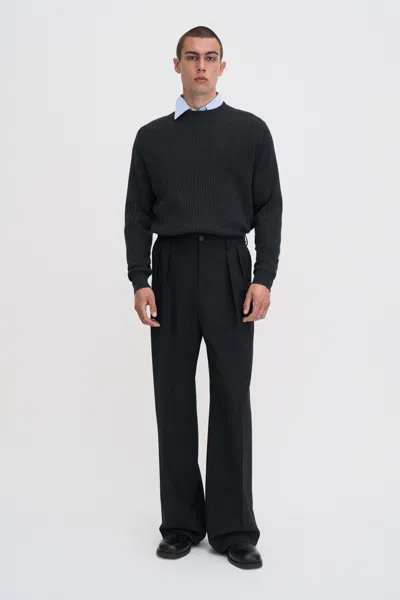 Filippa K Milo Pinstripe Trousers In Black