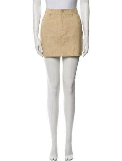 Pre-owned Filippa K Mini Skirt In Neutral