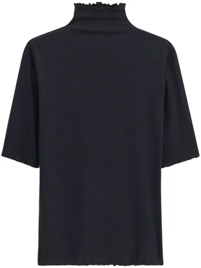 Filippa K Mock-neck T-shirt In Black
