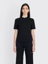 Filippa K Mock Neck Top In Black