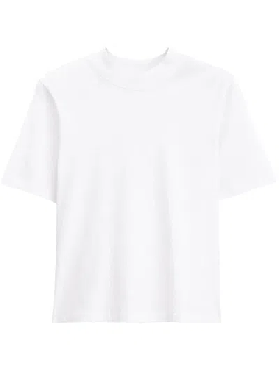 Filippa K Mock Neck Tee In White