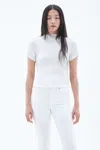 Filippa K Mock Neck Top In White