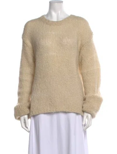 Pre-owned Filippa K Mohair Crew Neck Sweater In Neutrals