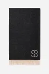 Filippa K Monogram Scarf In Black