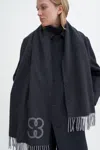 Filippa K Monogram Scarf In Grey