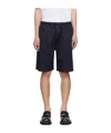 Filippa K Navy Elasticized Shorts In Black