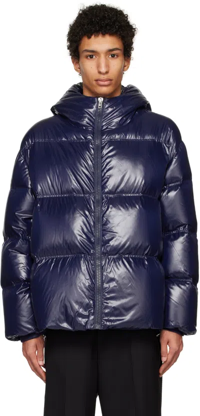 Filippa K Zip-up Puffer Down Jacket In 9554 French Navy