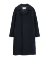 Filippa K Wool Blend Car Coat With Recycled Materials In Blue
