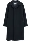 Filippa K Wool Blend Car Coat With Recycled Materials In Black
