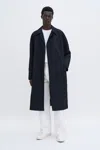 Filippa K Nylon Gabardine Car Coat In Black
