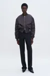 Filippa K Nylon Zip Jacket In Brown