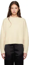 Filippa K Off-white Fluffy Sweater In 0076 Canvas Beige