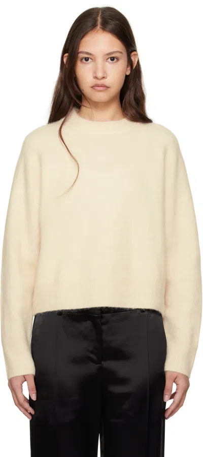 Filippa K Off-white Fluffy Sweater In 0076 Canvas Beige