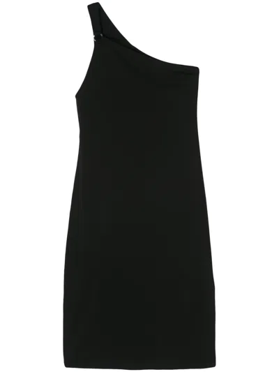 Filippa K One Shoulder Jersey Dress In Black