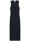 Filippa K Organic Cotton Long Dress In Black