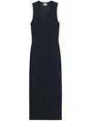 Filippa K Organic Cotton Long Dress In Black
