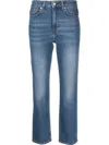 Filippa K Organic-cotton Straight Leg Jeans In Blau