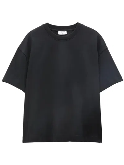 Filippa K Oversized Organic-cotton T-shirt In Black