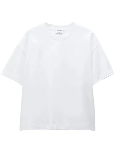 Filippa K Oversized Organic-cotton T-shirt In White