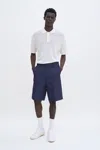 Filippa K Oversized Work Shorts In Blue