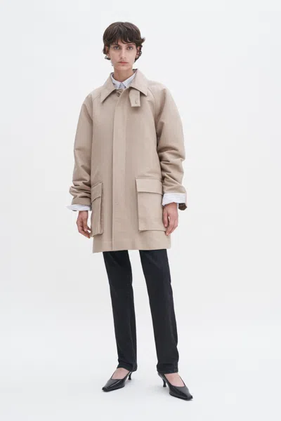 Filippa K Padded Patch Pocket Jacket In Beige